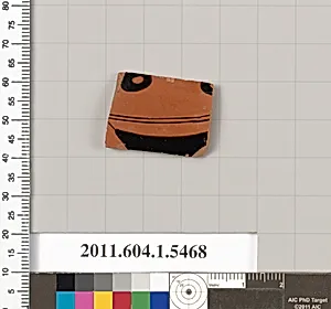 Terracotta fragment of a kylix (drinking cup)
