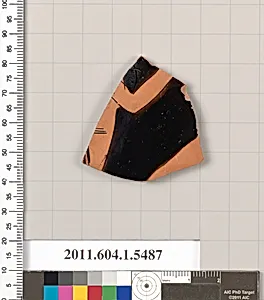 Terracotta fragment of a kylix (drinking cup)