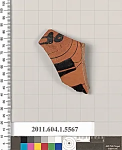 Terracotta fragment of a kylix (drinking cup) by Unknown Artist