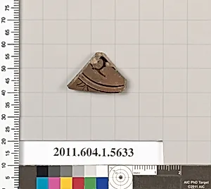 Terracotta fragment of a kylix (drinking cup)