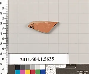 Terracotta fragment of a kylix (drinking cup) by Unknown Artist