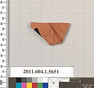 Terracotta fragment of a kylix (drinking cup) by Unknown Artist