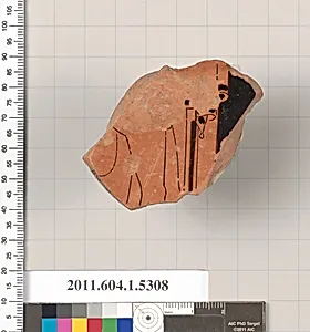 Terracotta fragment of a kylix (drinking cup)