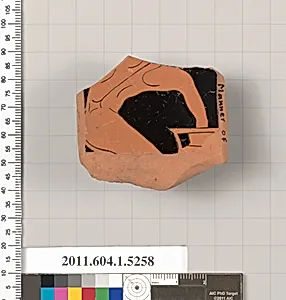 Terracotta fragment of a kylix (drinking cup)