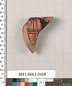 Terracotta fragment of a kylix (drinking cup)
