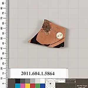 Terracotta fragment of a kylix (drinking cup) by Unknown Artist