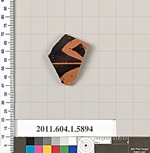 Terracotta fragment of a kylix (drinking cup) by Unknown Artist