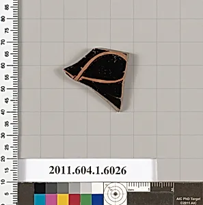 Terracotta fragment of a kylix (drinking cup)