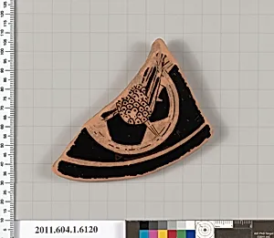 Terracotta fragment of a kylix (drinking cup)