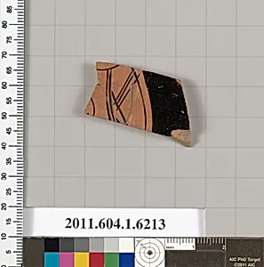 Terracotta fragment of a kylix (drinking cup)