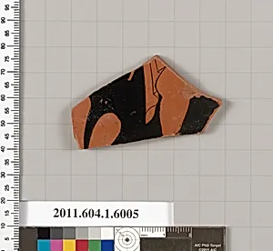 Terracotta fragment of a kylix (drinking cup)