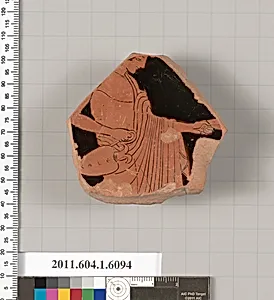 Terracotta fragment of a kylix (drinking cup)