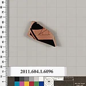 Terracotta fragment of a kylix (drinking cup)