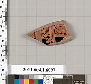 Terracotta fragment of a kylix (drinking cup) by Apollodoros