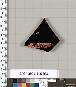 Terracotta fragment of a kylix (drinking cup)
