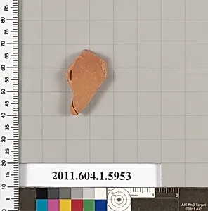 Terracotta fragment of a kylix (drinking cup)