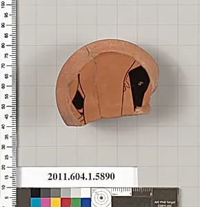 Terracotta fragment of a kylix (drinking cup)