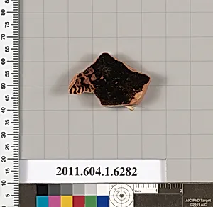 Terracotta fragment of a kylix (drinking cup)