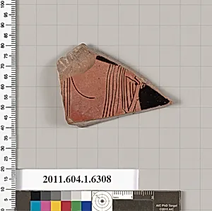 Terracotta fragment of a kylix (drinking cup)