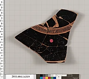 Terracotta fragment of a kylix (drinking cup)