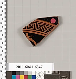 Terracotta fragment of a kylix (drinking cup)