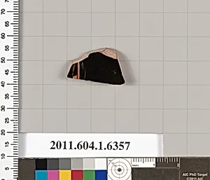 Terracotta fragment of a kylix (drinking cup)