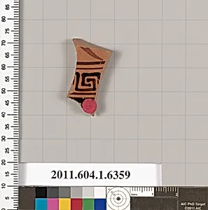 Terracotta fragment of a kylix (drinking cup)