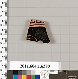 Terracotta fragment of a kylix (drinking cup) by Unknown Artist