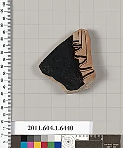 Terracotta fragment of a kylix (drinking cup)