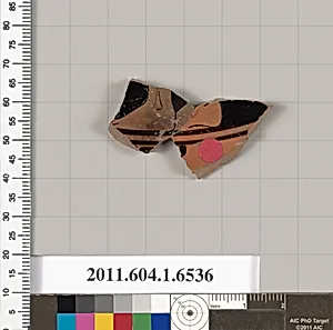 Terracotta fragment of a kylix (drinking cup) by Unknown Artist