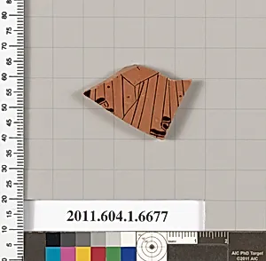 Terracotta fragment of a kylix (drinking cup)