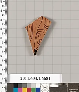 Terracotta fragment of a kylix (drinking cup) by Unknown Artist
