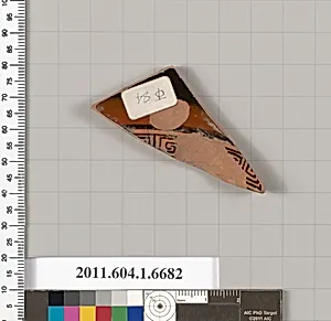 Terracotta fragment of a kylix (drinking cup) by Unknown Artist