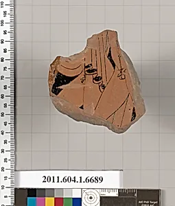 Terracotta fragment of a kylix (drinking cup) by Unknown Artist