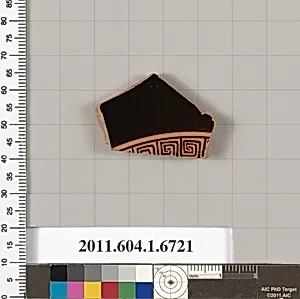 Terracotta fragment of a kylix (drinking cup)
