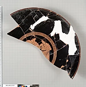 Terracotta fragment of a kylix (drinking cup) by Unknown Artist