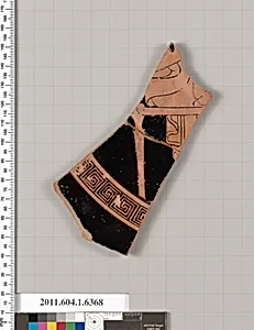 Terracotta fragment of a kylix (drinking cup)