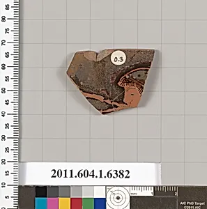 Terracotta fragment of a kylix (drinking cup)