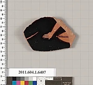 Terracotta fragment of a kylix (drinking cup)