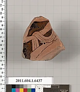 Terracotta fragment of a kylix (drinking cup)