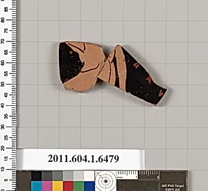 Terracotta fragment of a kylix (drinking cup)