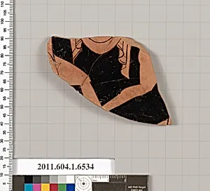 Terracotta fragment of a kylix (drinking cup)