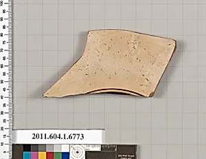 Terracotta fragment of a kylix (drinking cup)
