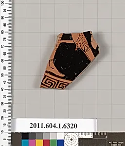 Terracotta fragment of a kylix (drinking cup)