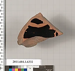 Terracotta fragment of a kylix (drinking cup)