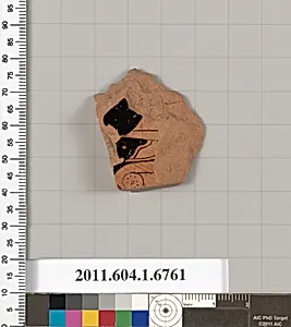Terracotta fragment of a kylix (drinking cup)