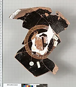 Terracotta fragment of a kylix (drinking cup)