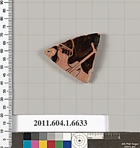 Terracotta fragment of a kylix (drinking cup)