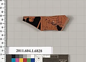 Terracotta fragment of a kylix (drinking cup)