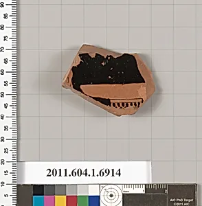 Terracotta fragment of a kylix (drinking cup)